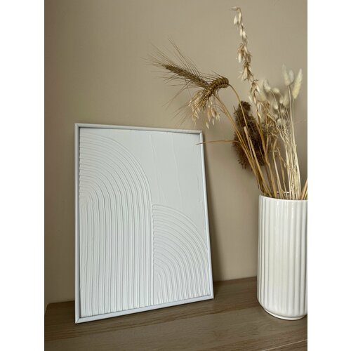 Картина для интерьера рельефная DECORMARKT Рельефная арка №1, размер 30х40 см, декор для дома ручной работы в скандинавском стиле