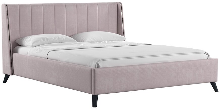 Кровать Нижегородмебель и К Мелисса с подъёмным механизмом светло-розовая 183x217x104 см