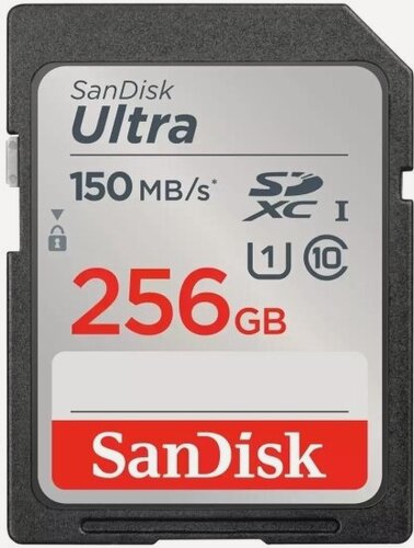 Изображение товара Карта памяти Sandisk 256Gb Ultra SDXC Class 10 UHS-I U1 150 MB/s