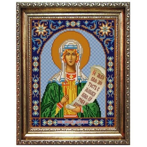 Рисунок на ткани Конёк Св. Дарья, 20x25 см рисунок на ткани конёк богородица знамение 20x25 см