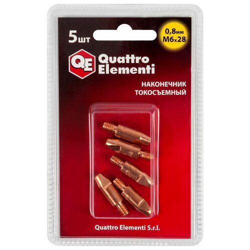 переходник quattro elementi 771 107 Токосъемный наконечник Quattro Elementi 771-237 5 шт.