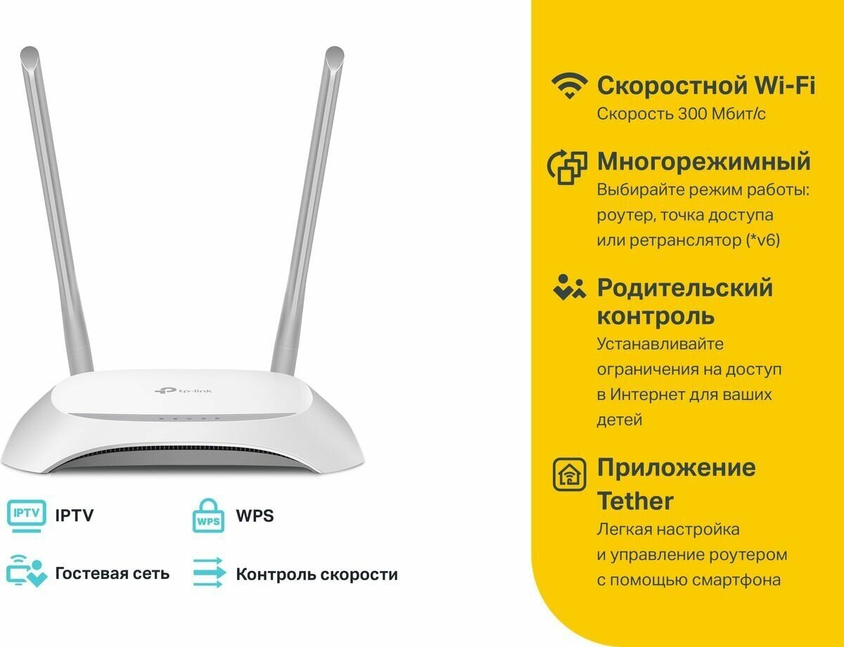 Wi-Fi роутер TP-LINK TL-WR840N