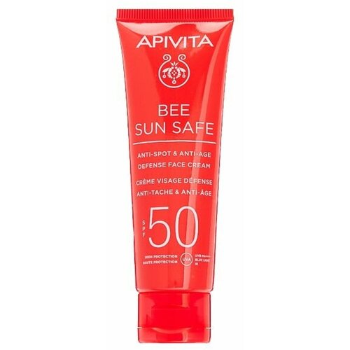 APIVITA Солнцезащитный крем для лица Bee Sun Safe Anti-Spot & Anti-Age Defense Face Cream SPF50