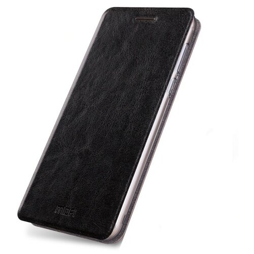 фото Чехол-книжка mypads для zte nubia z18 mini (nx611j / 小牛9) водоотталкивающий с мульти-подставкой на жесткой металлической основе черный