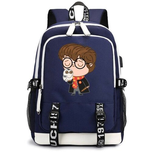 фото Рюкзак гарри поттер (harry potter) синий с usb-портом №6 noname