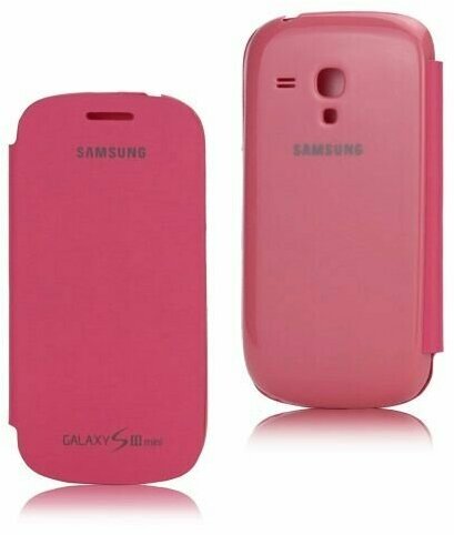 фото Чехол-книжка Samsung для Galaxy S3 Mini i8190, i8192 Smart Cover Розовый