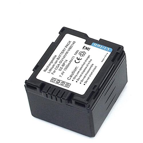 фото Аккумуляторная батарея для фотоаппарата panasonic nv-gs10 (cga-du14) 7,2v 1500mah oem