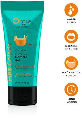 Съедобный интимный гель Orgie Lube Tube Cocktail Pina Colada, 50 мл