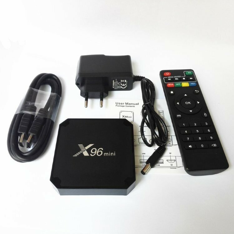 Андроид ТВ приставка X96mini 1GB+8GB S905W Android 71 WiFi 24