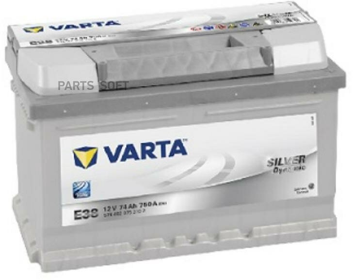 Аккумуляторная батарея Silver Dynamic [12V 74Ah 750A B13] VARTA / арт. 574402075 - (1 шт)