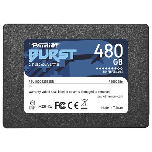 SSD накопитель Patriot Burst PBU480GS25SSDR 480ГБ