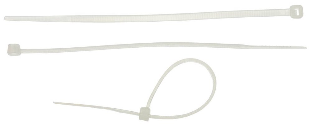 Стяжка кабельная (хомут стяжной) ЗУБР 4-309017-25-100 мм 50 шт. - фотография № 1