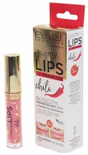 EVELINE Блеск для увеличения объема губ Перец Чили OH! My lips