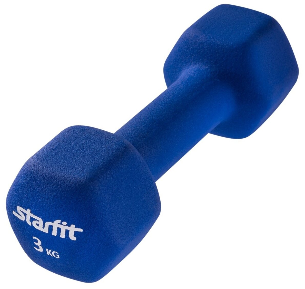 Гантель неопреновая DB-201 3 кг, синий, Starfit