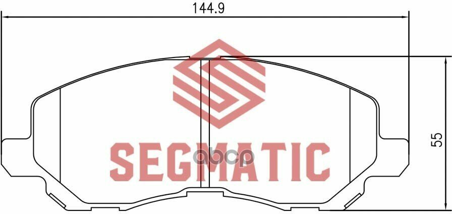 Колодки Тормозные Дисковые SEGMATIC арт. sgbp2555