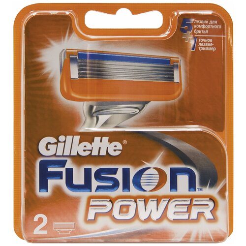 Gillette Сменные лезвия Gillette Fusion Power 2 шт