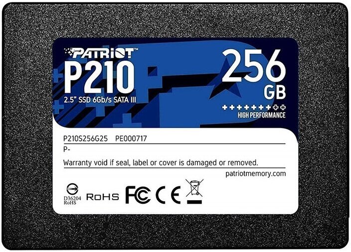 Твердотельный накопитель Patriot Memory P210 256Gb P210S256G25