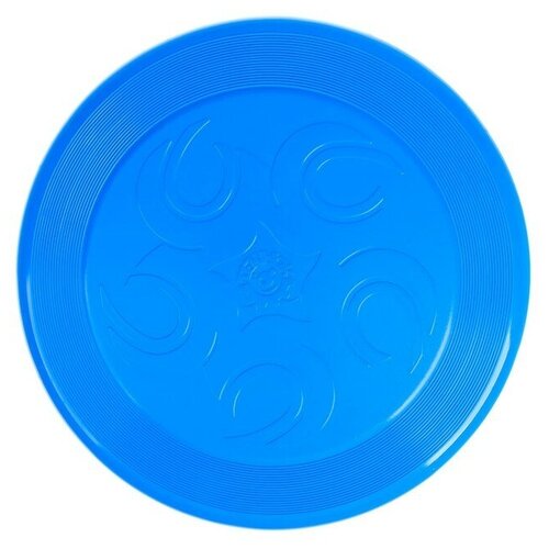 Летающая тарелка, 23 × 23 × 2,7 см, цвет голубой + мел в подарок технок летающая тарелка 24 × 24 × 2 5 см цвет зелёный мел в подарок