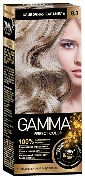 GAMMA Perfect Color краска для волос, 8.3 сливочная карамель, 50 мл