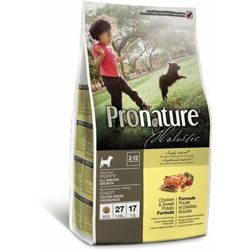Pronature Holistic Корм д/щенков, курица со сладким картофелем 11,34кг