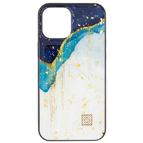 Чехол для iPhone 12 / 12 Pro iNeez Vinyl Gold Mineral