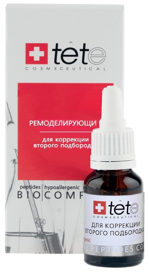 TETe Cosmeceutical Biocomplex remodeling Биокомплекс для коррекции второго подбородка и уменьшения объема жировых отложений, 15 мл