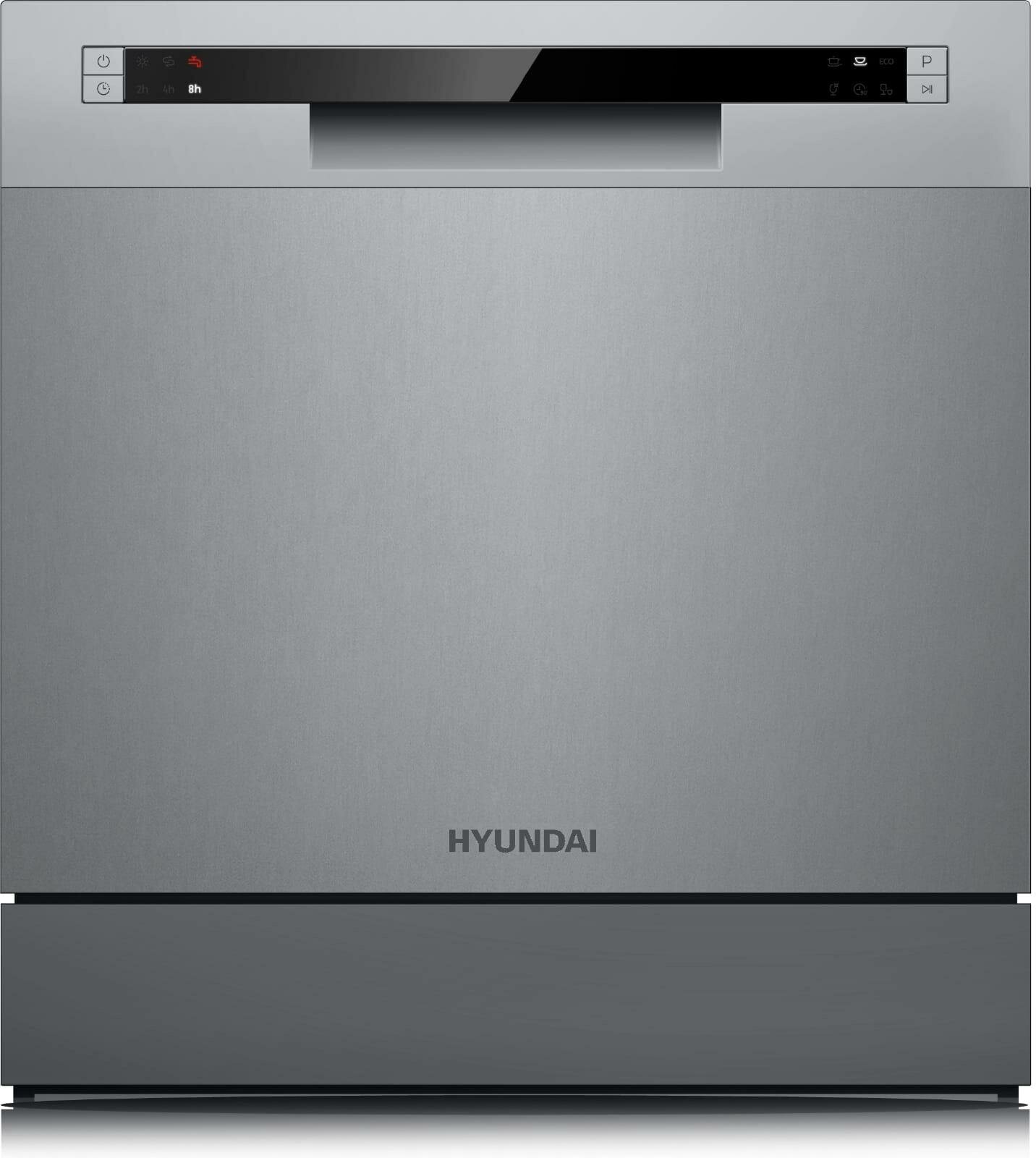 Компактная посудомоечная машина Hyundai DT503, серебристый - фотография № 12