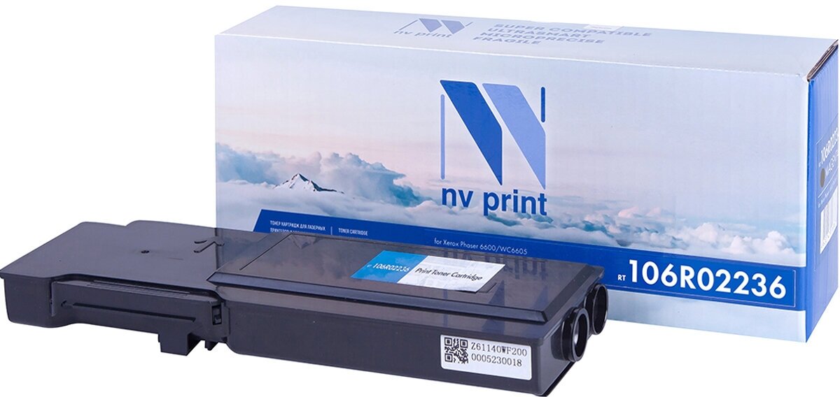 Лазерный картридж NV Print NV-106R02236Bk для Xerox Phaser 6600, WorkCentre 6605 (совместимый, чёрный, 8000 стр.)