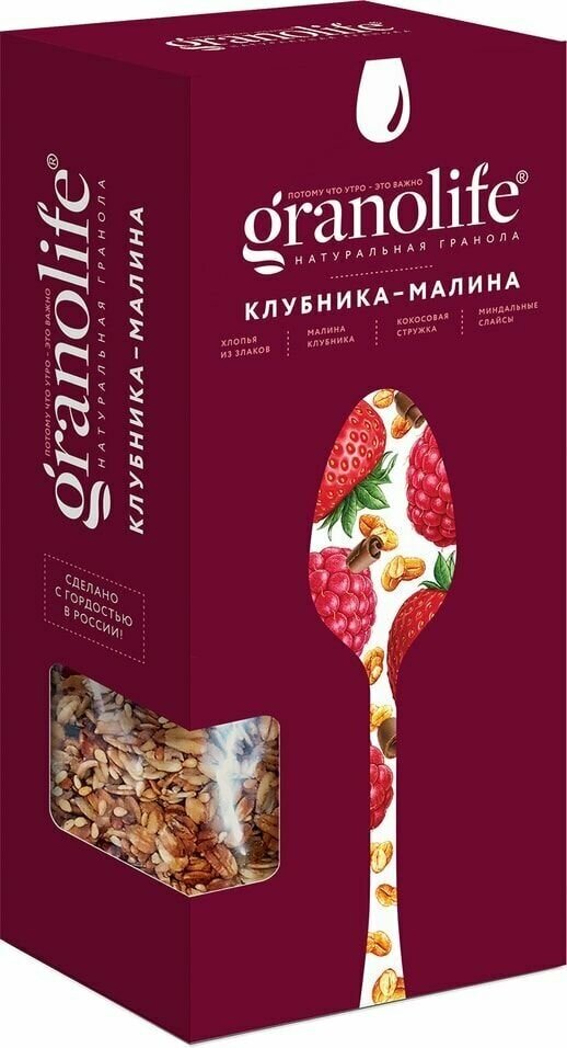 Гранола Granolife Клубника-Малина 400г