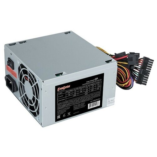 EXEGATE Блок питания EX292145RUS Блок питания 650W CP650 ATX, 8cm fan, 24pin, 4pin, 3xSATA, 2xIDE, FDD вентилятор e2e4 ot f80 3pm b 80 мм 3 pin 4 pin molex ot f80 3pm b