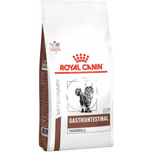 ROYAL CANIN GASTROINTESTINAL HAIRBALL для взрослых кошек при заболеваниях желудочно-кишечного тракта для вывода шерсти (2 + 2 кг)