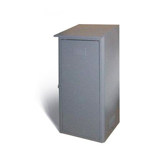 Шкаф одинарный для газовых баллонов шкаф для газовых баллонов металл завод 27л на 2 шт серый