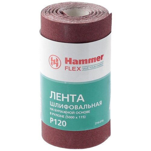 Hammer 216-014 Лента шлифовальная в рулоне, 1 шт.