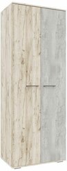 Шкаф двухстворчатый Интерьер-Центр Бостон ШК-800 дуб крафт серый / бетонный камень 80x50x212 см