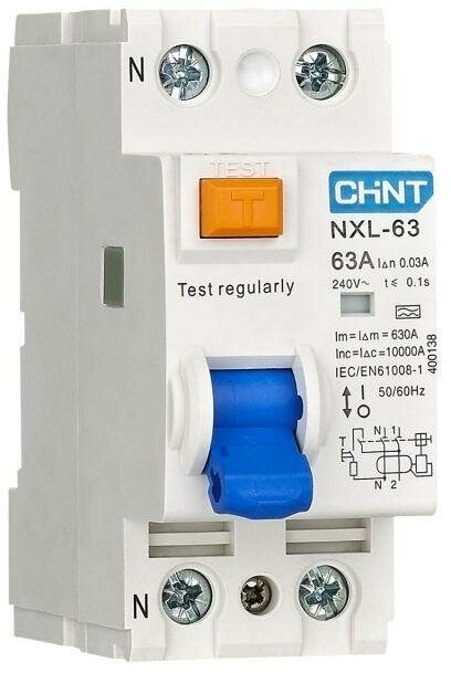 Выключатель дифференциального тока (УЗО) 1п+N 16А 30мА тип A 6кА NXL-63 (R) CHINT 280715