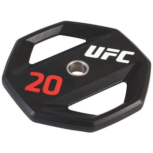 Диск UFC Premium Urethane Grip 20 кг черный