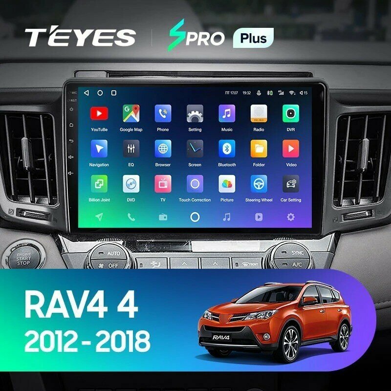 Штатная магнитола Teyes SPRO Plus 4/64 Toyota RAV4 (2012-2018)