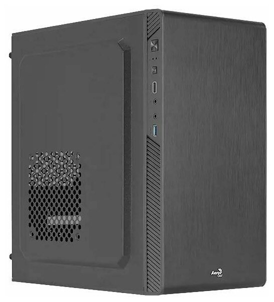 Корпус MiniTower AeroCool CS-106-S-BK-v1 black (mATX, 1xUSB3.0, 1xUSB2.0 без БП) (4710562759365) Без ограничений