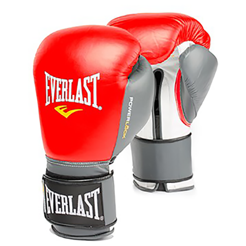 Боксерские перчатки Everlast Powerlock Red/Grey (16 унций)