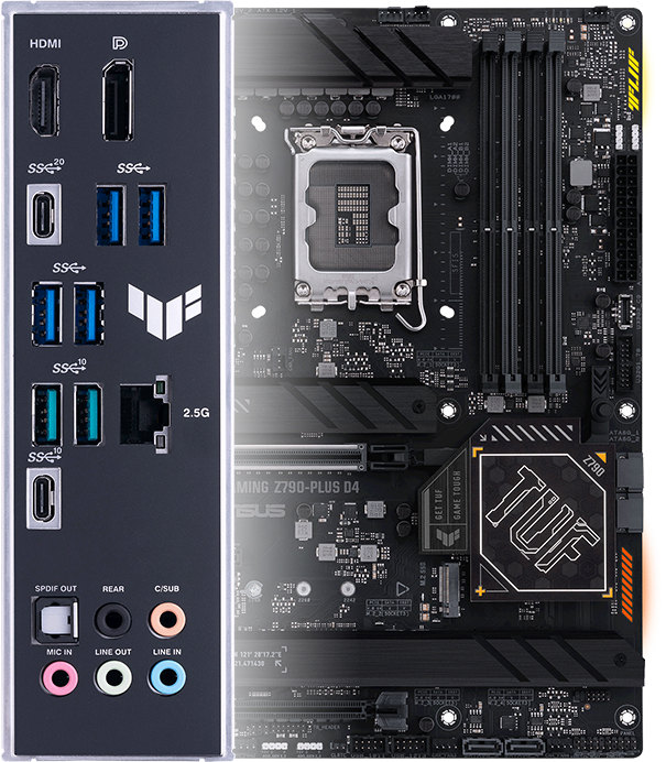 Материнская плата Asus TUF GAMING Z790-PLUS D4, Soc-1700, ATX - фото №8