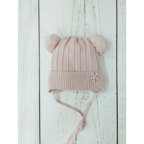 фото Шапка для девочек зимняя, размер 40-42 см, розовый бутик для малышей «мой ангелок»