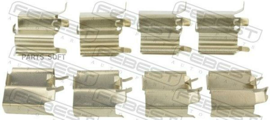 FEBEST 0703JB416FKIT 0703-JB416F-KIT_ремк-т торм. колодок передних!\ Mitsubishi Outlander/Pajero/Galant/Montero 95>