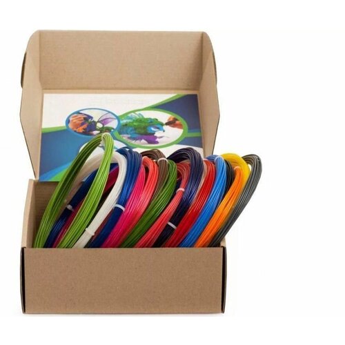 Безопасный набор пластика от LIDER-3D для 3D ручки (5 цветов, 215-220 грамм)