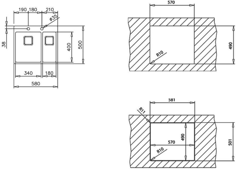 Кухонная мойка Teka FLEXLINEA RS15 2B 580 SQ 115030010 - фотография № 12