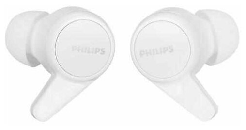 Гарнитура Philips TAT1207WT Bluetooth вкладыши белый [tat1207wt/00]