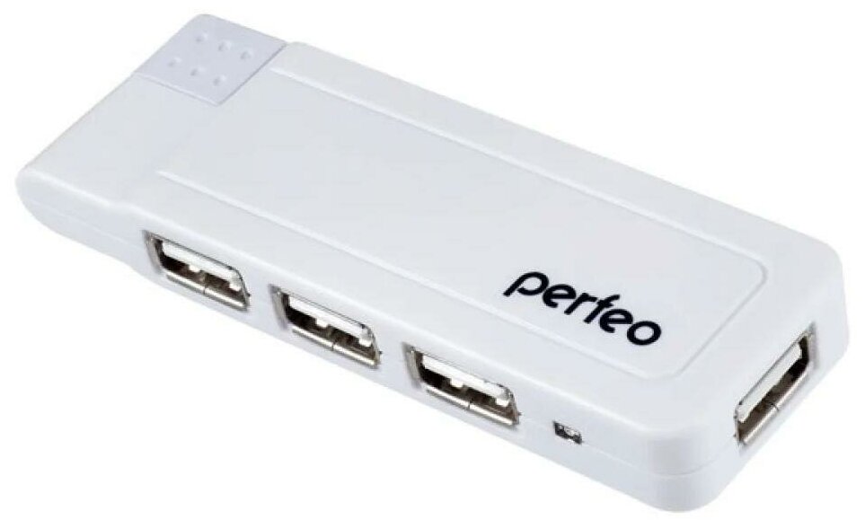 USB-концентратор Perfeo USB-HUB 4 Port белый PF-VI-H021 (белый)