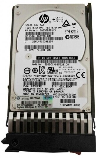 Жесткий диск HP J9F44A 300Gb 10000 SAS 2,5" HDD