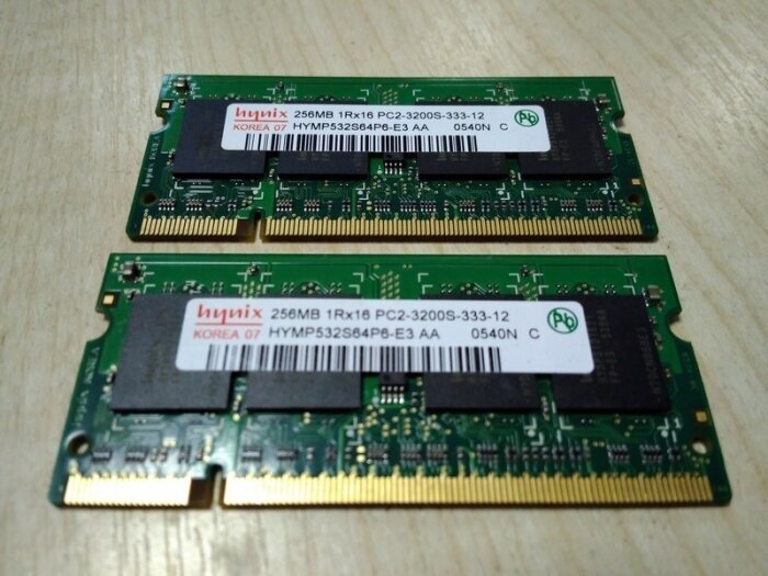 Оперативная память RAM SO-DIMM 256Mb PC2-3200 (400) DDR2 в ассортименте