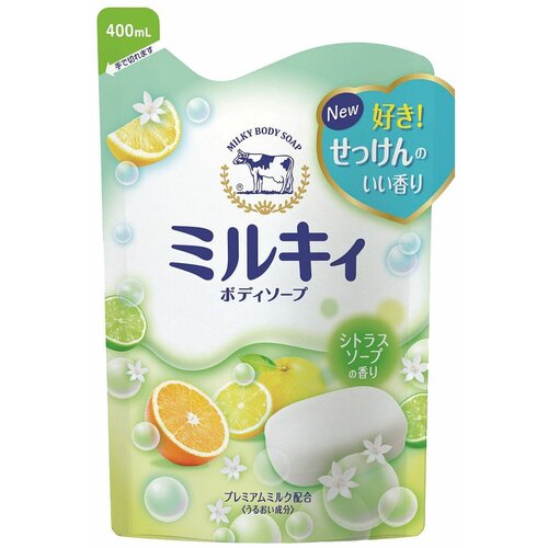 Cow Гель для душа молочный с аминокислотами шёлка и ароматом свежести MILKY BODY SOAP 400 мл 919₽