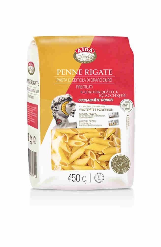 Перья Aida Penne Rigate, 450г - фото №11